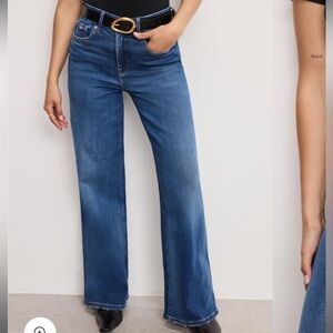 NWT GOOD AMERICAN Soft Tech Good Petite Skate Wide Jeans